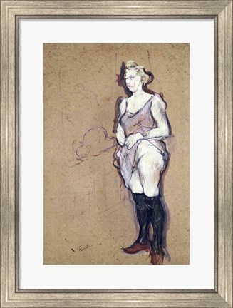 Framed Blonde, 1894 Print