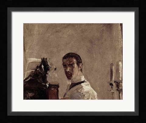 Framed Self Portrait, 1880 detail Print