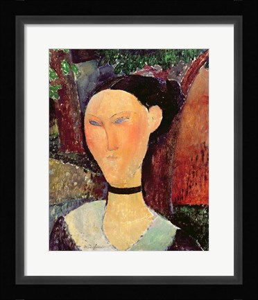 Framed Woman with a Velvet Neckband, c.1915 Print