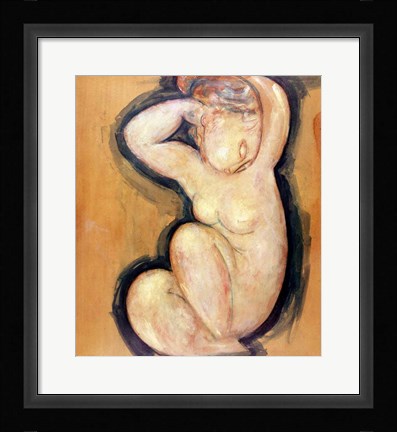 Framed Caryatid, c.1913-14 Print