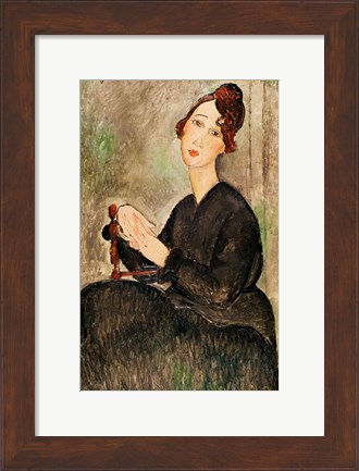 Framed Portrait of Dedie Hayden, 1918 Print