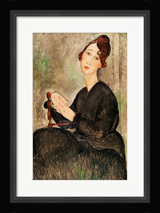 Framed Portrait of Dedie Hayden, 1918 Print