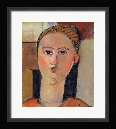 Framed Girl with red hair, 1915 Print