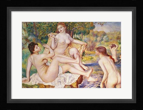 Framed Bathers, 1887 Print