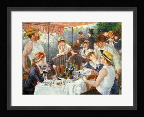 Framed Luncheon of the Boating Party, 1881 Print
