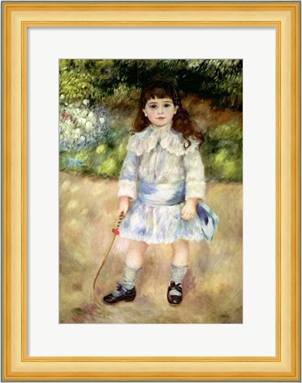Framed Child with a Whip, 1885 Print