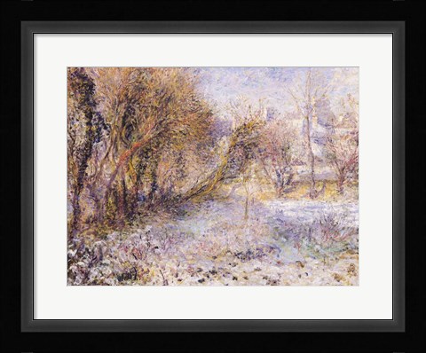 Framed Snowy Landscape Print