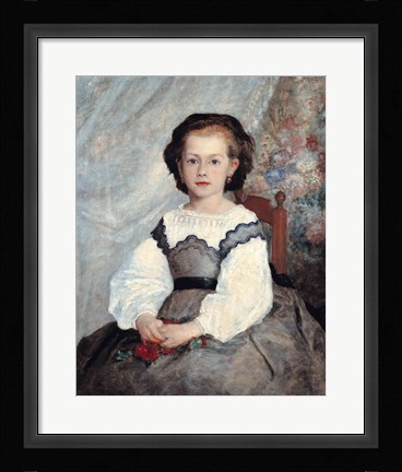 Framed Portrait of Mademoiselle Romaine Lacaux, 1864 Print