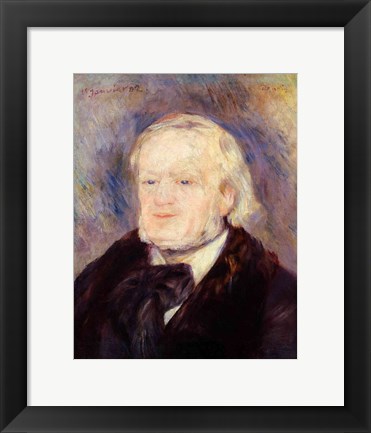 Framed Portrait of Richard Wagner Print
