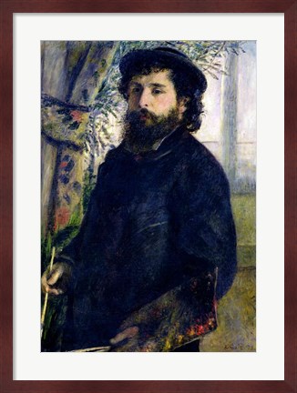 Framed Portrait of Claude Monet Print