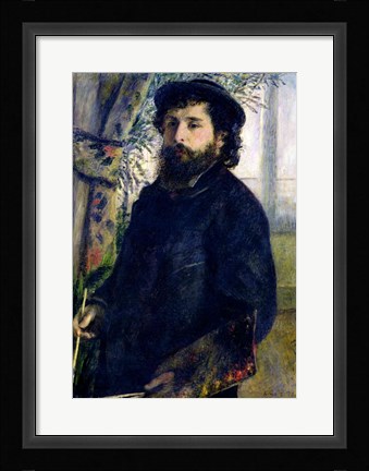 Framed Portrait of Claude Monet Print