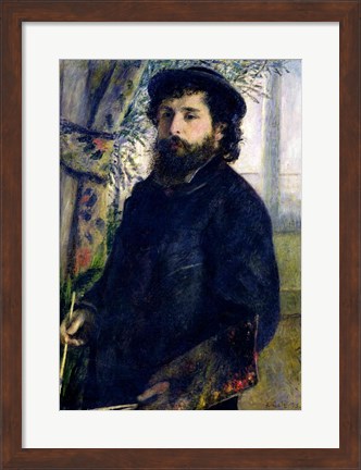 Framed Portrait of Claude Monet Print