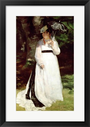 Framed Portrait of Lise, 1867 - standing Print