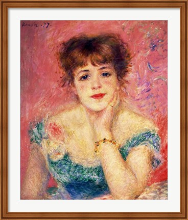 Framed Portrait of the actress Jeanne Samary, 1877 Print