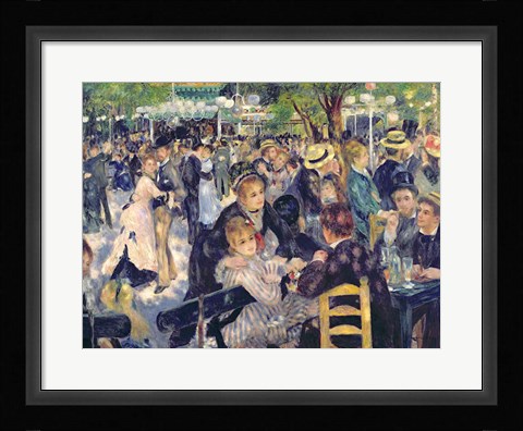 Framed Ball at the Moulin de la Galette, 1876 Print