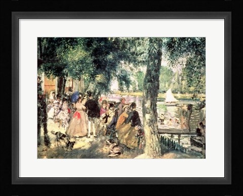 Framed Bathing on the Seine Print