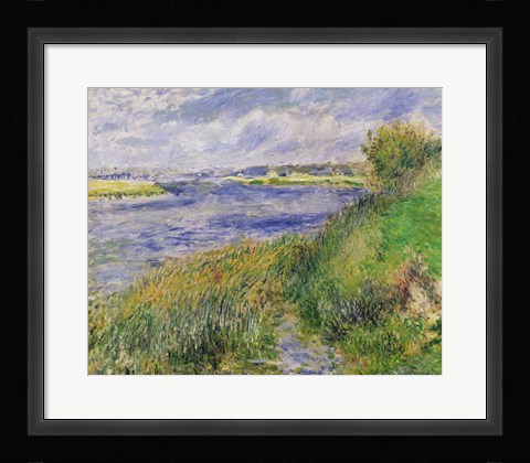 Framed Banks of the Seine, Champrosay, 1876 Print