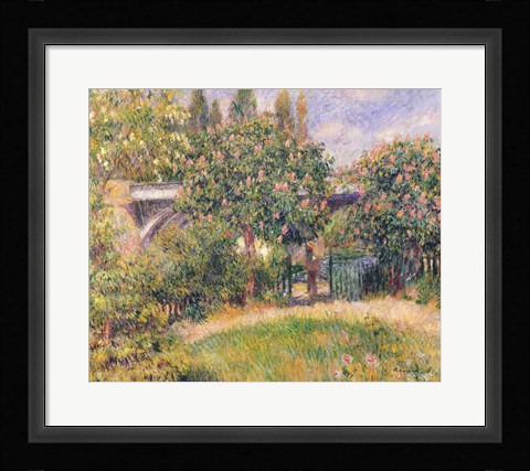 Framed Railway Bridge at Chatou, 1881 Print