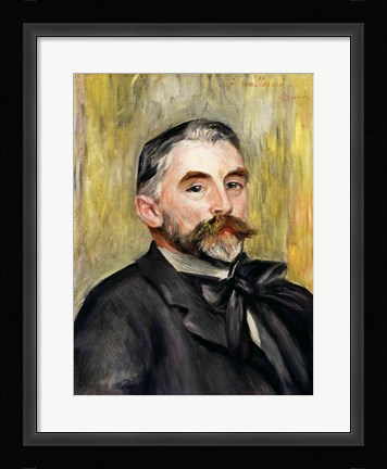 Framed Portrait of Stephane Mallarme Print