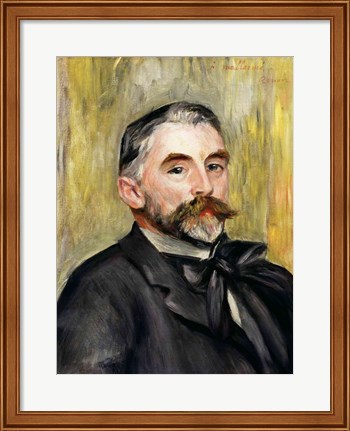 Framed Portrait of Stephane Mallarme Print