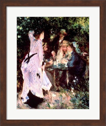 Framed Under the Trees of the Moulin de la Galette, 1875 Print