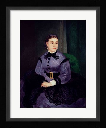 Framed Portrait of Mademoiselle Sicot, 1865 Print