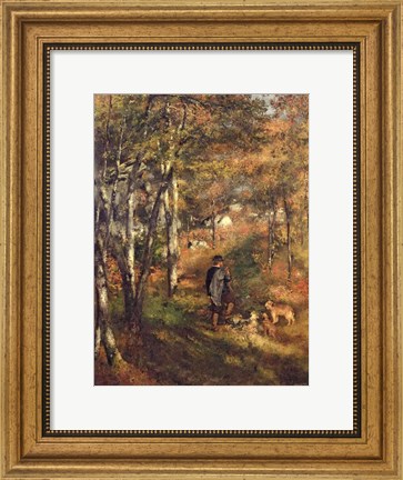 Framed Jules Le Coeur in the Forest of Fontainebleau, 1866 Print