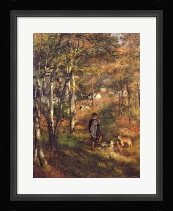 Framed Jules Le Coeur in the Forest of Fontainebleau, 1866 Print