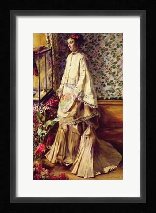 Framed Portrait of Rapha, 1871 Print