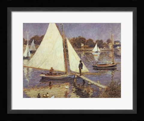 Framed Seine at Argenteuil, 1874 Print