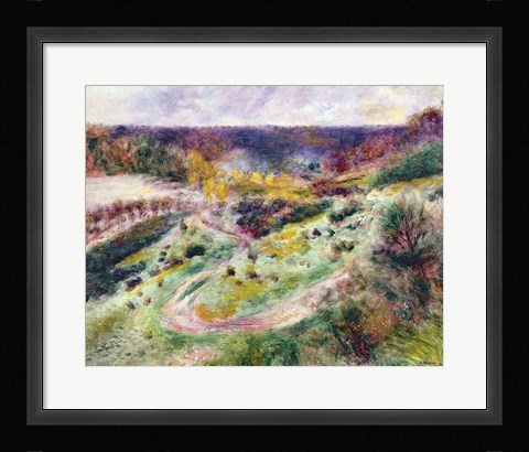 Framed Landscape at Wargemont, 1879 Print