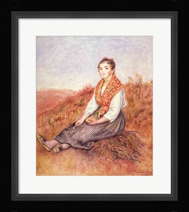 Framed Woman with a bundle of firewood, c.1882 Print