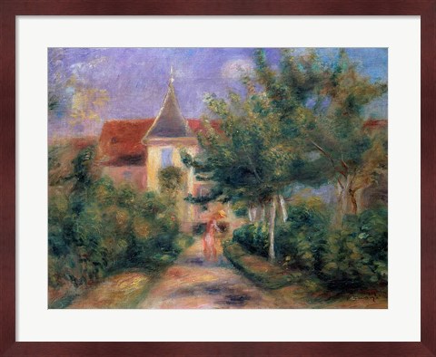 Framed Renoir&#39;s house at Essoyes, 1906 Print