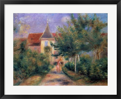 Framed Renoir&#39;s house at Essoyes, 1906 Print