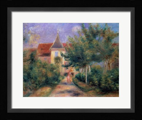 Framed Renoir's house at Essoyes, 1906 Print