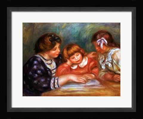 Framed Lesson, 1906 Print