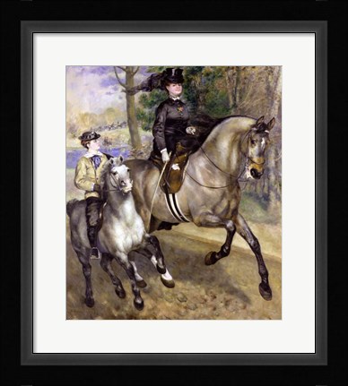 Framed Horsewoman in the Bois de Boulogne, 1873 Print