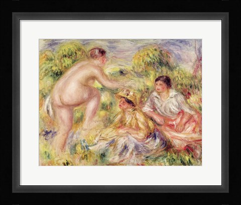 Framed Young Girls in the Countryside, 1916 Print