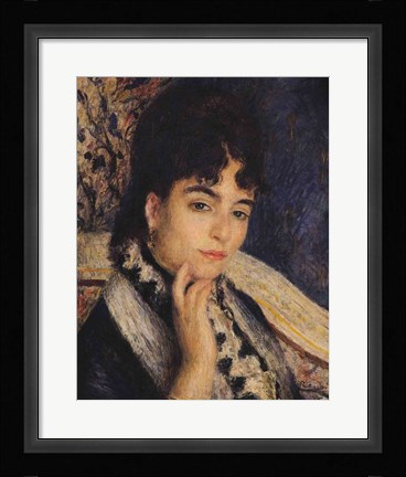 Framed Portrait of Madame Alphonse Daudet Print