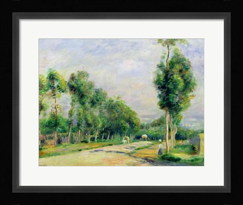 Framed Road to Versailles at Louveciennes Print