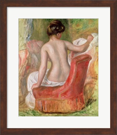 Framed Nude in an Armchair, 1900 Print