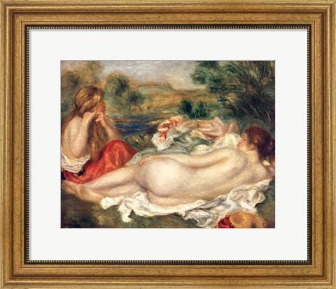 Framed Two Bathers, 1896 Print