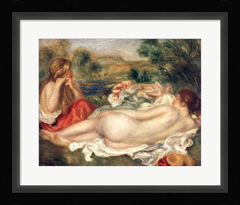 Framed Two Bathers, 1896 Print