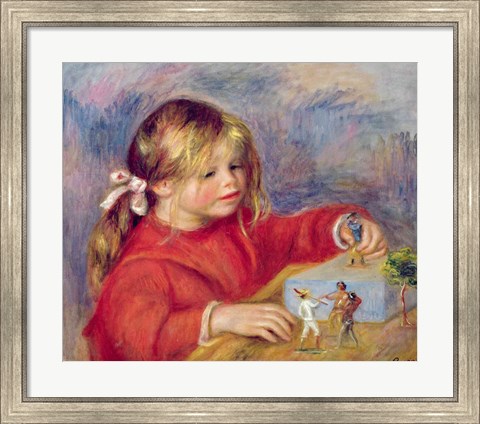 Framed Claude Renoir at play, c.1905 Print
