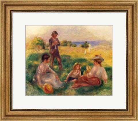 Framed Party in the Country at Berneval, 1898 Print