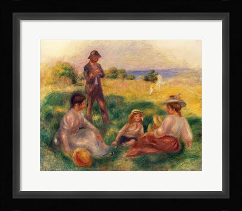 Framed Party in the Country at Berneval, 1898 Print