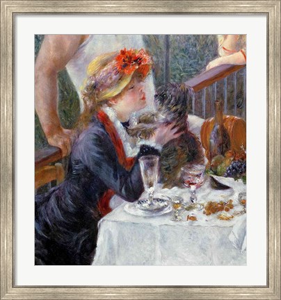 Framed Luncheon of the Boating Party, 1881 - close up Print