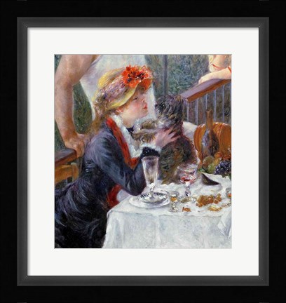 Framed Luncheon of the Boating Party, 1881 - close up Print