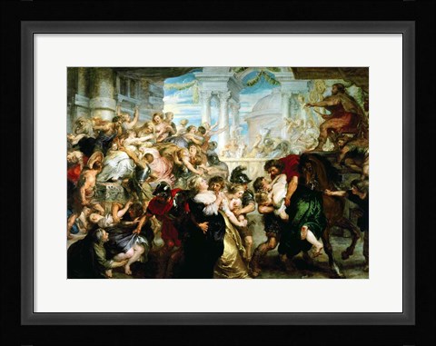 Framed Rape of the Sabine Women Print