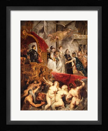 Framed Arrival of Marie de Medici in Marseilles, 3rd November 1600 Print